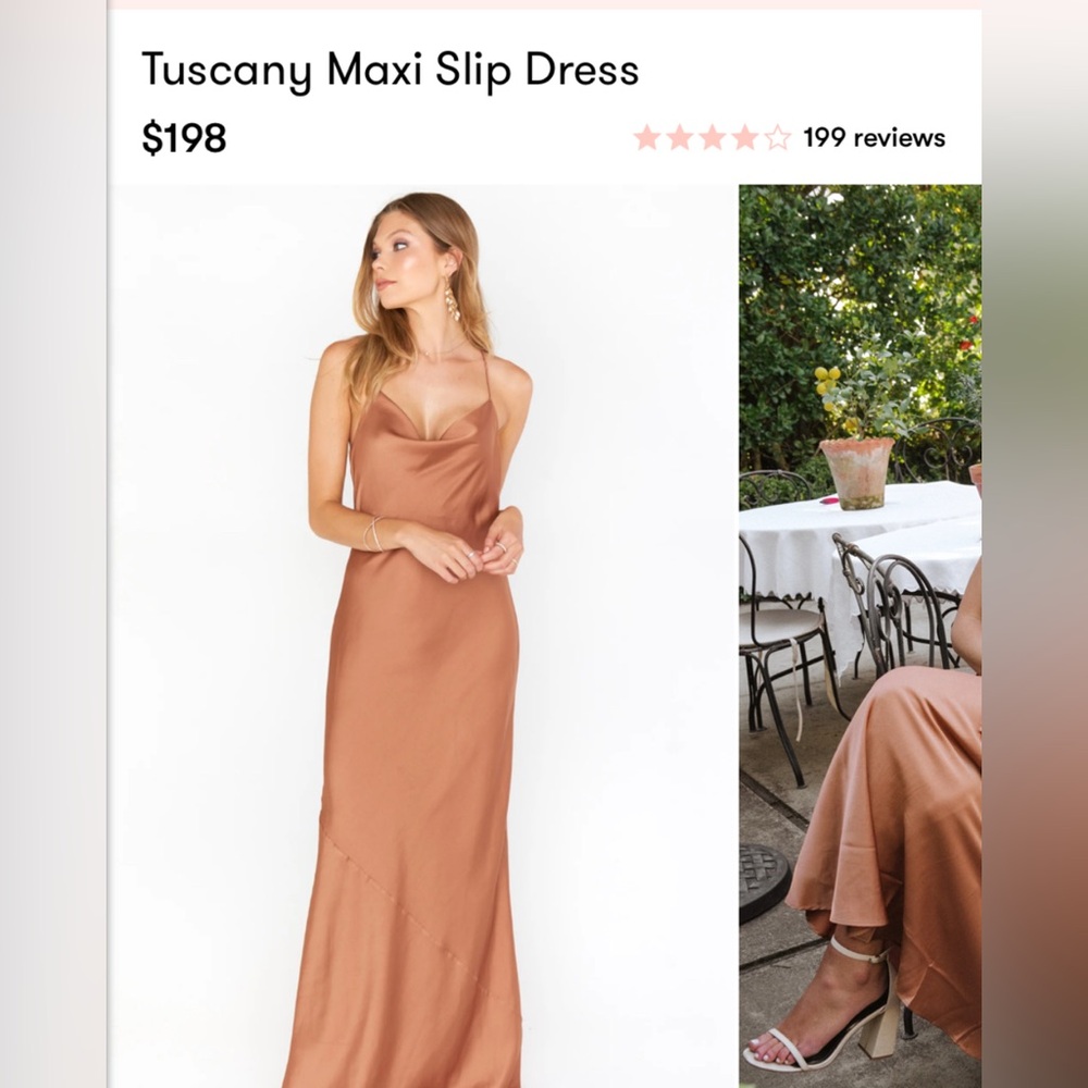 Showmeyourmumu Tuscany Maxi Slip Dress (copper luxe satin)